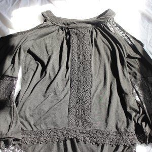 KNOX ROSE X TARGET - Black cold shoulder top